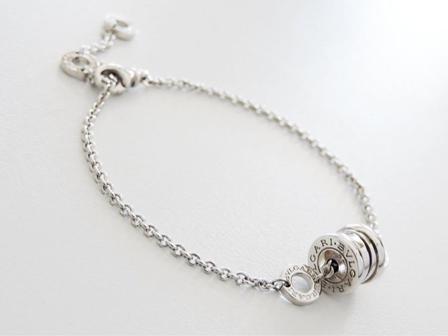 二手 BVLGARI 寶格麗 BULGARI 18K金 白K金 B ZERO.1 手鍊手環-3