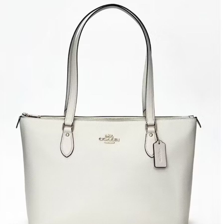 全新 Coach mollie 白色托特包 大-4
