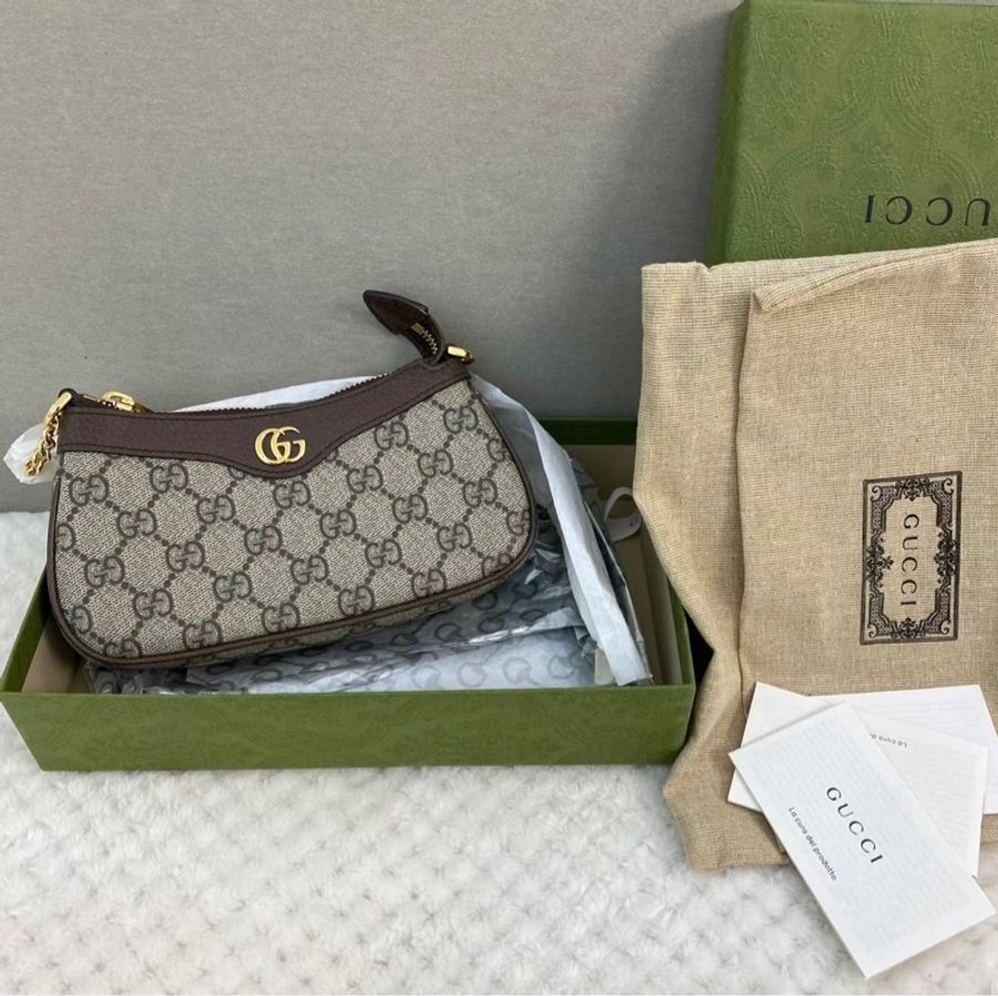【哥吉拉精品時尚】Gucci古馳 老花麻將包🀄️ 全新閒置🆕-0