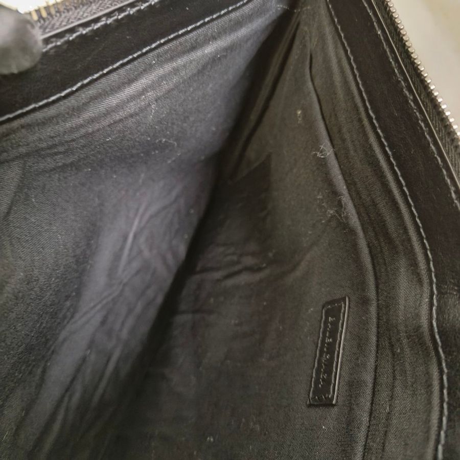 ‼️年中慶降價‼️創新低價只到6/21🎁㊣✨BALENCIAGA✨巴黎世家 潮流 皮革 帆布 黑色 印字 手拿包 改造 鏈條包 斜背包 肩背包/二手包/二手精品/保證正品🌳二手樹屋🌳-19