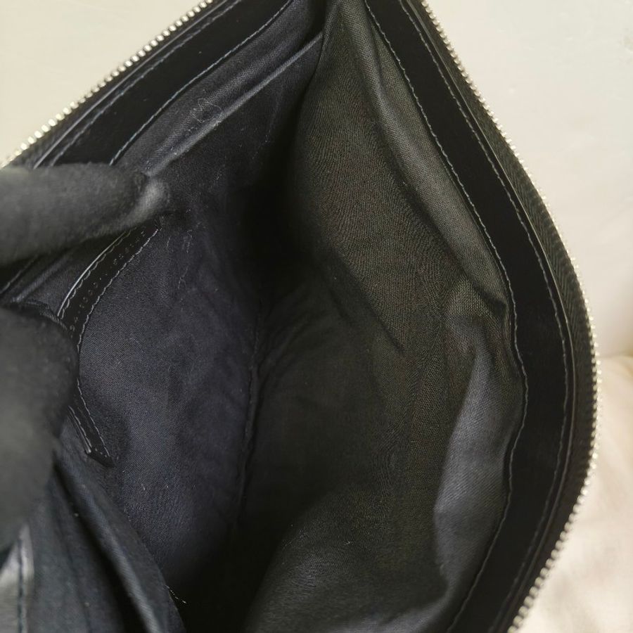 ‼️年中慶降價‼️創新低價只到6/21🎁㊣✨BALENCIAGA✨巴黎世家 潮流 皮革 帆布 黑色 印字 手拿包 改造 鏈條包 斜背包 肩背包/二手包/二手精品/保證正品🌳二手樹屋🌳-25