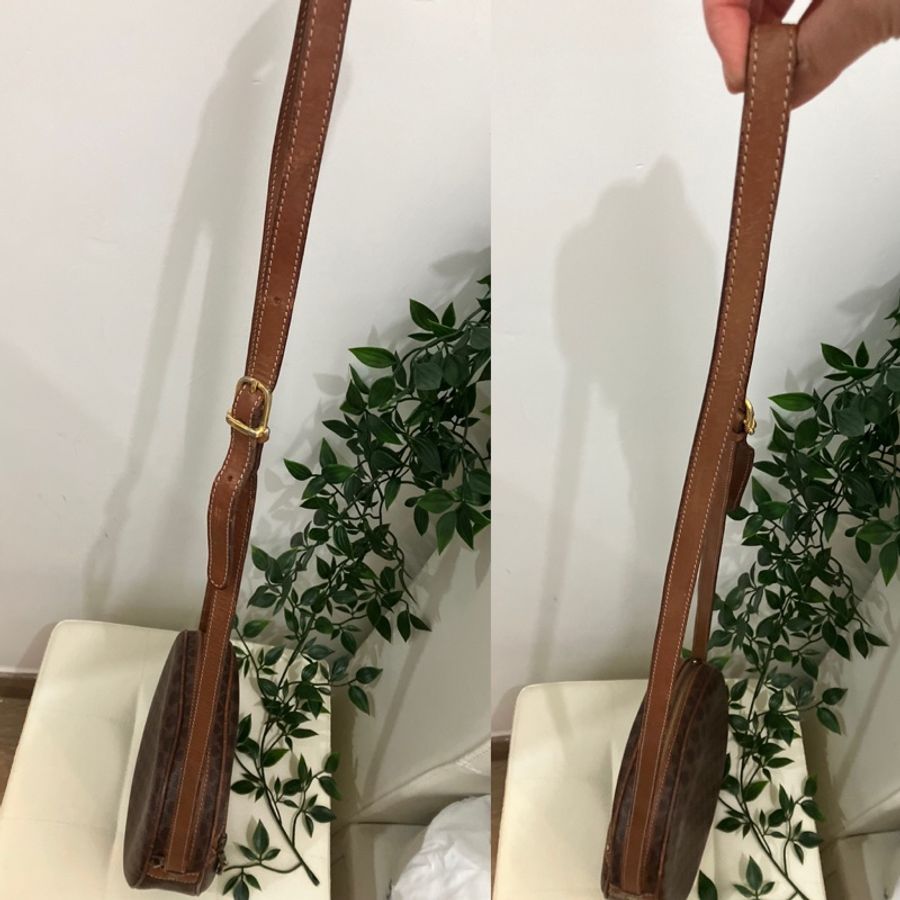 Celine Vintage Macadam shoulder Bag 中古凱旋門手袋-8
