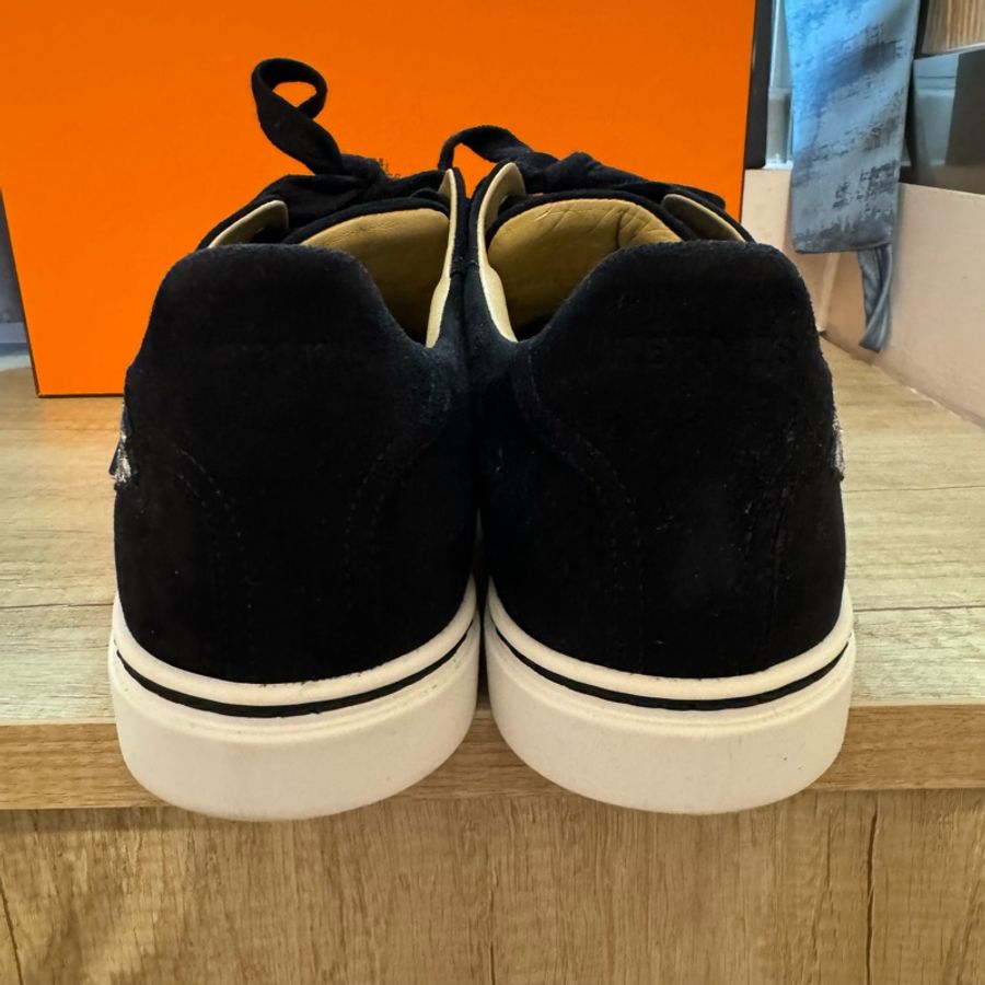 Hermes 絕版翅膀 麂皮 帆布鞋-4