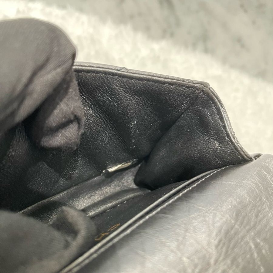Chanel 黑色 小牛皮 2.55 金釦 鍊帶 胸口包 腰包 A57791-6