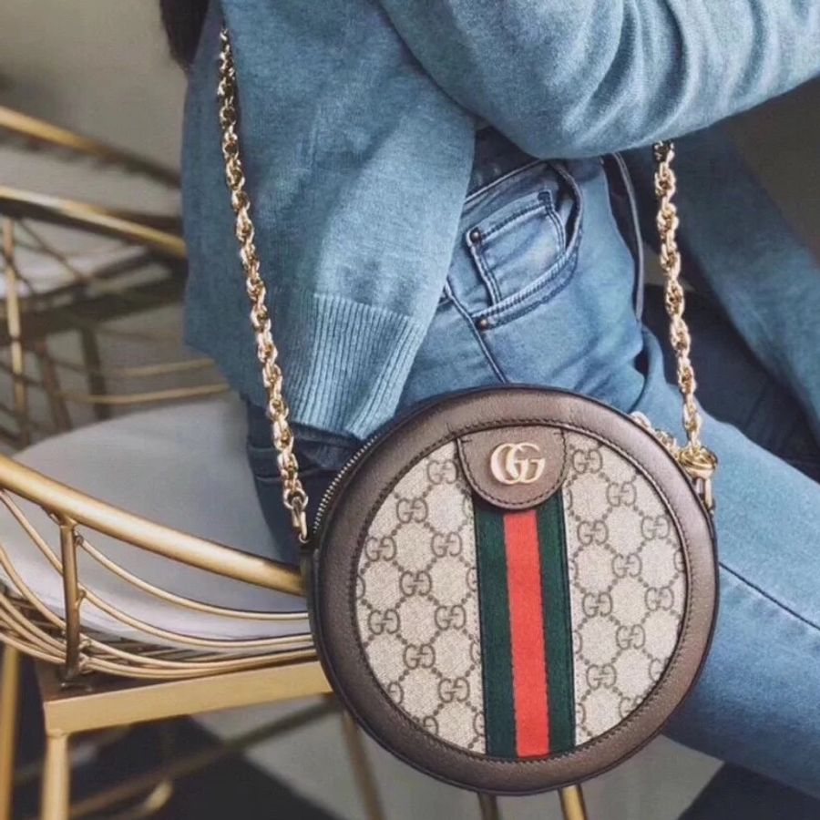 Gucci Ophidia 老花圓餅包🤎98新🆕-2