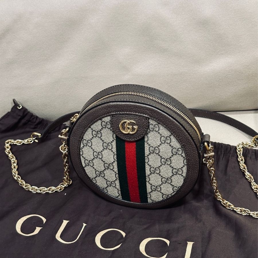 Gucci Ophidia 老花圓餅包🤎98新🆕-9
