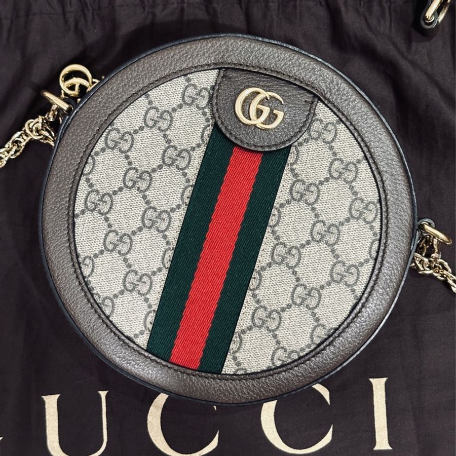 Gucci Ophidia 老花圓餅包🤎98新🆕-10