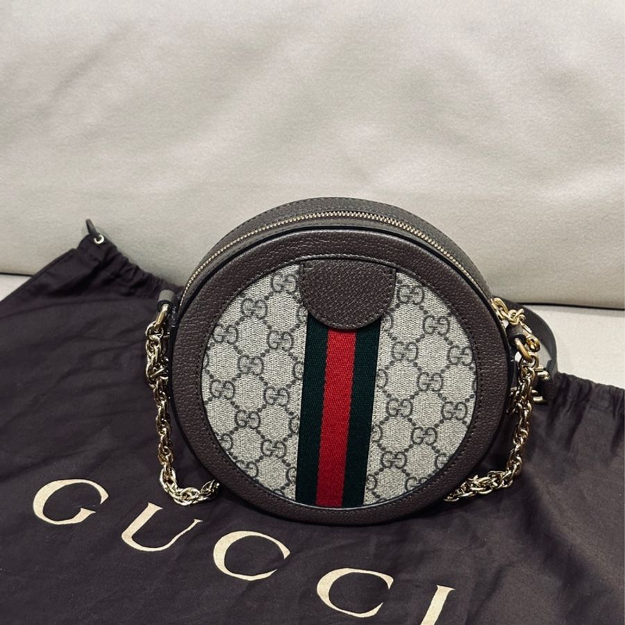 Gucci Ophidia 老花圓餅包🤎98新🆕-13