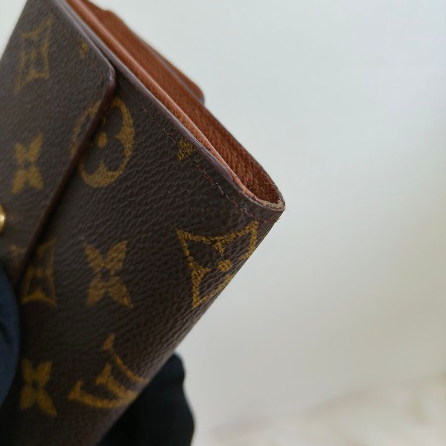👔88節+七夕♥️限時一週狂降♥️㊣✨Louis Vuitton✨路易威登 LV 老花 三折 短夾 皮夾 錢包/二手精品/二手包/保證正品🌳二手樹屋🌳-11