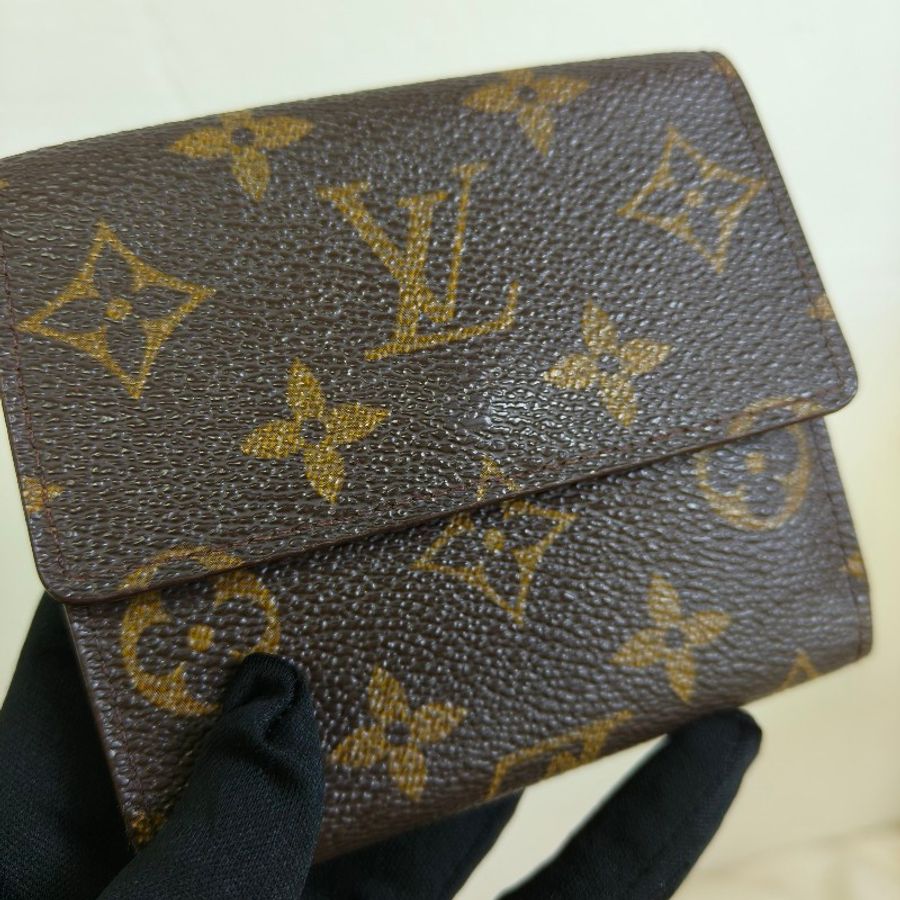 👔88節+七夕♥️限時一週狂降♥️㊣✨Louis Vuitton✨路易威登 LV 老花 三折 短夾 皮夾 錢包/二手精品/二手包/保證正品🌳二手樹屋🌳-16