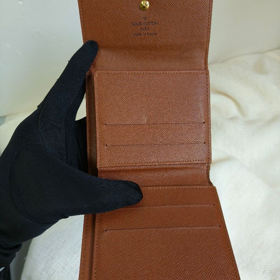 👔88節+七夕♥️限時一週狂降♥️㊣✨Louis Vuitton✨路易威登 LV 老花 三折 短夾 皮夾 錢包/二手精品/二手包/保證正品🌳二手樹屋🌳-19