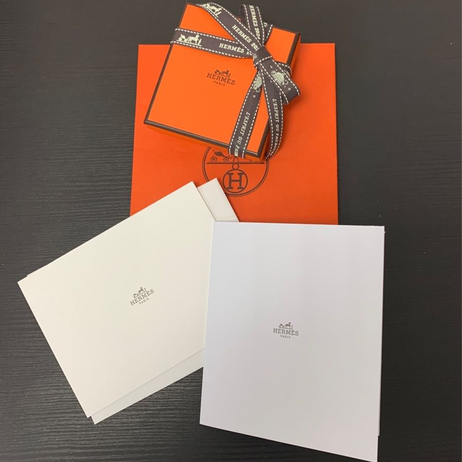 全新愛馬仕Hermes mini pop 耳環(白玫瑰金)-3