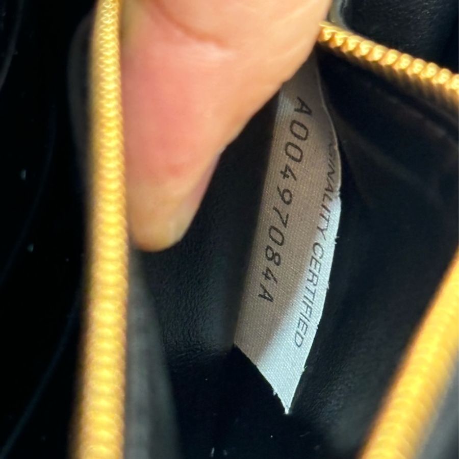 BOTTEGA VENETA BV 667433 黑色 CASSETTE 小牛皮 大方格 編織 釦式 拉鍊 零錢袋 長夾 皮夾 發財長夾-29
