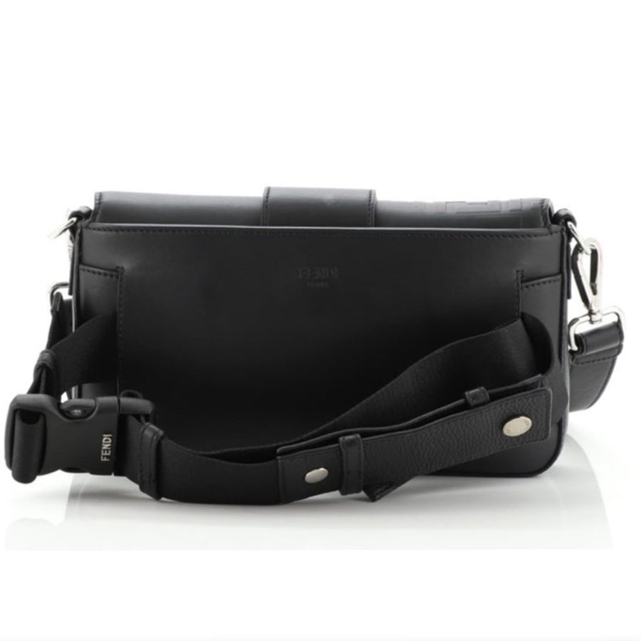 FENDI Black Convertible Baguette Crossbody-1