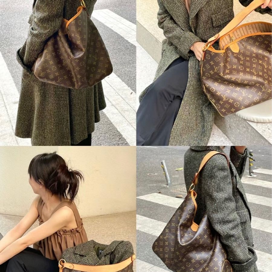 LV Delightful ( MM/中) 💕現品實拍 🎀 肩背包 M40353-17