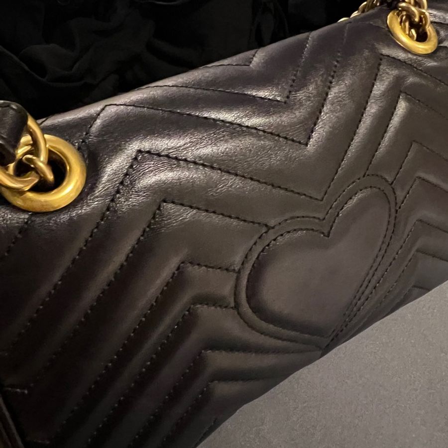 Gucci Marmont 系列 26cmx12cm GG仿舊金扣 (🇮🇹義大利本店親自購入保證真品）-3