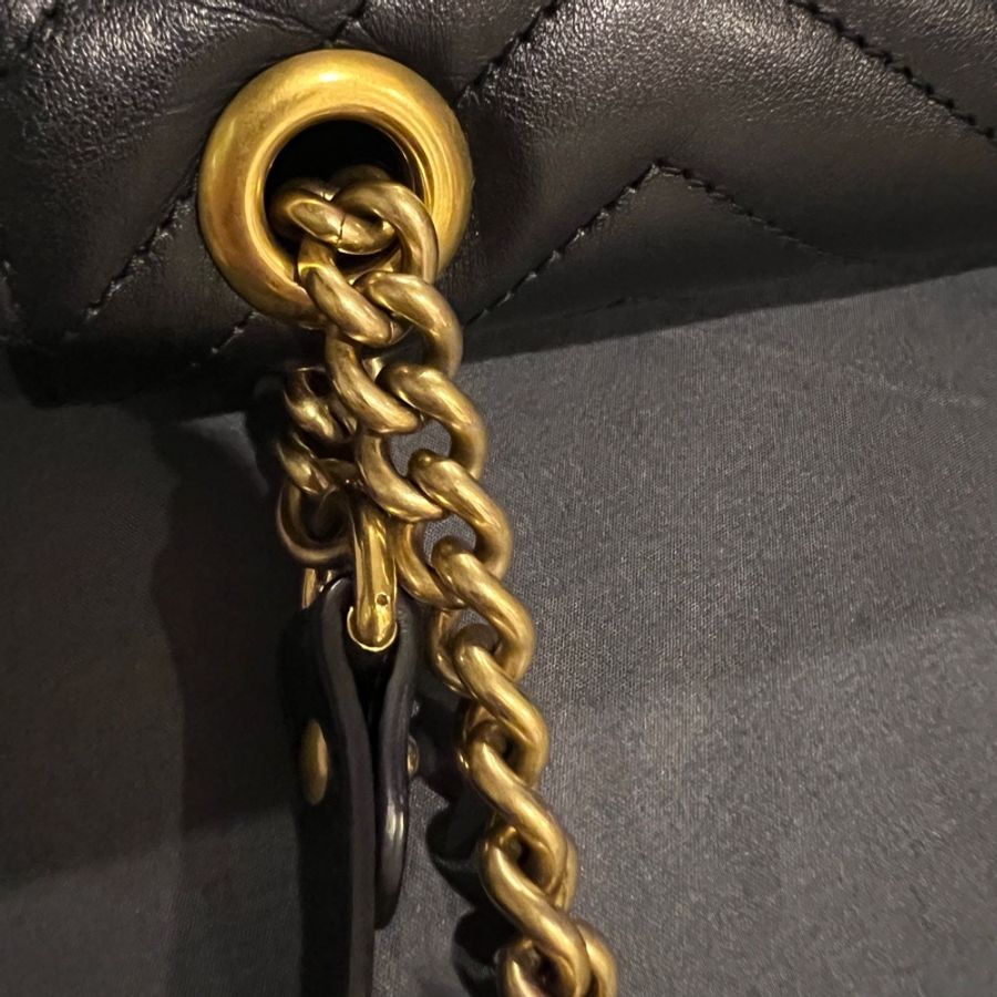 Gucci Marmont 系列 26cmx12cm GG仿舊金扣 (🇮🇹義大利本店親自購入保證真品）-12