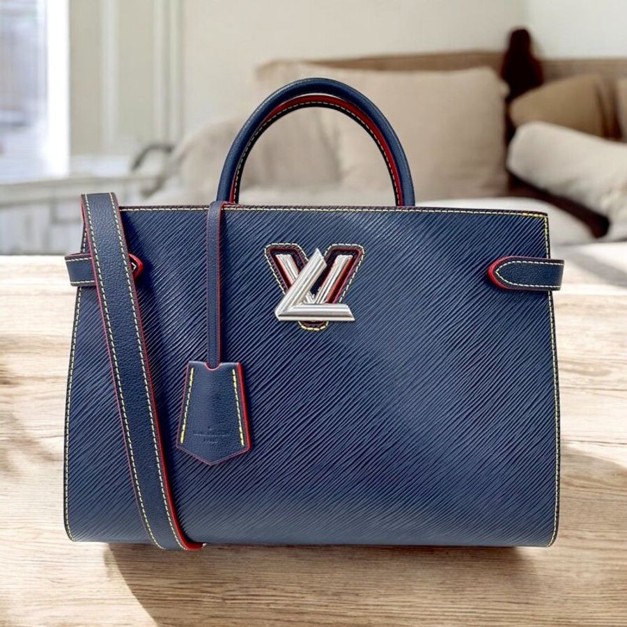 LV EPI手提兩用包 藍色-0