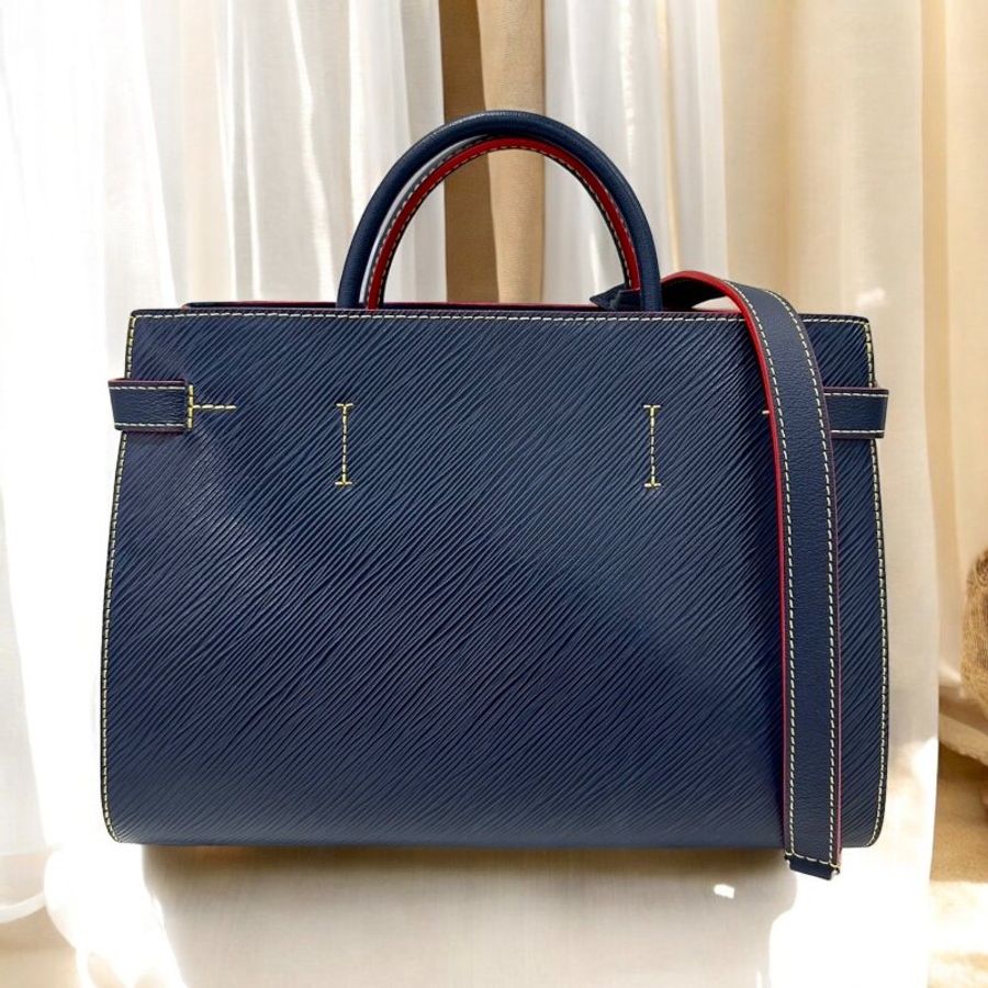 LV EPI手提兩用包 藍色-1