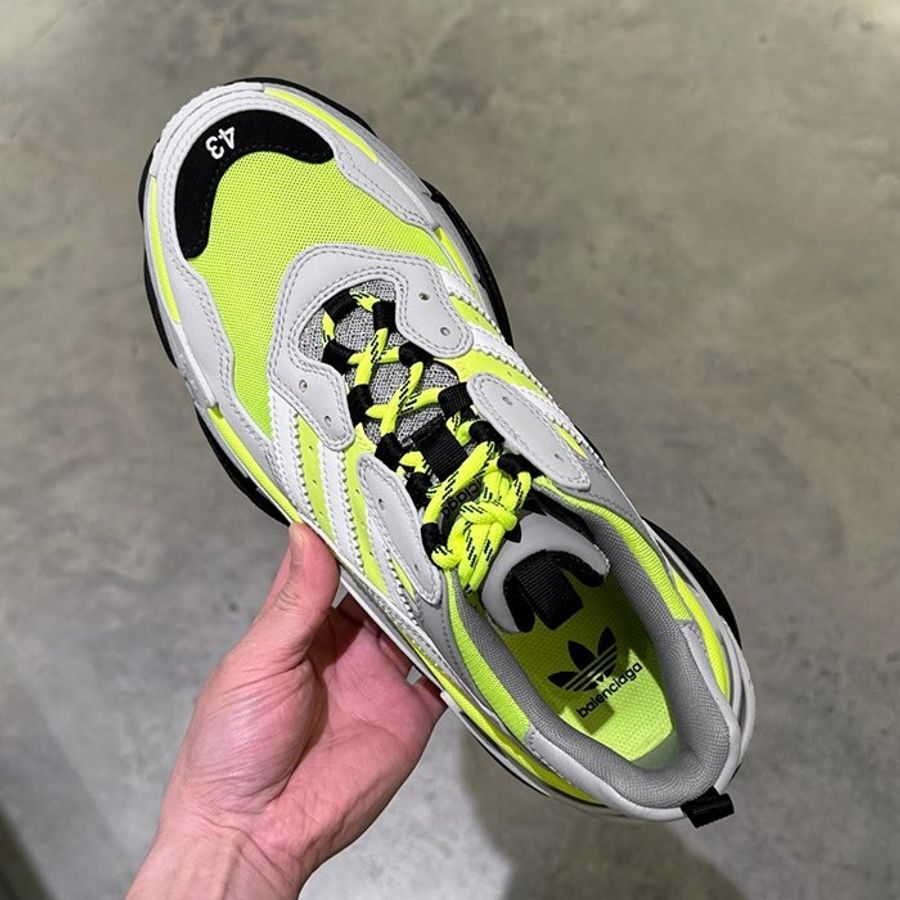 🎊佳節特賣🎁Adidas X Balenciaga 712821 Triple S 男款條紋經典運動鞋 綠/灰 EU 39/40/41/42/44/45/46-5