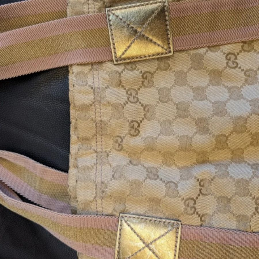 Gucci Vintage shoulder tote-4