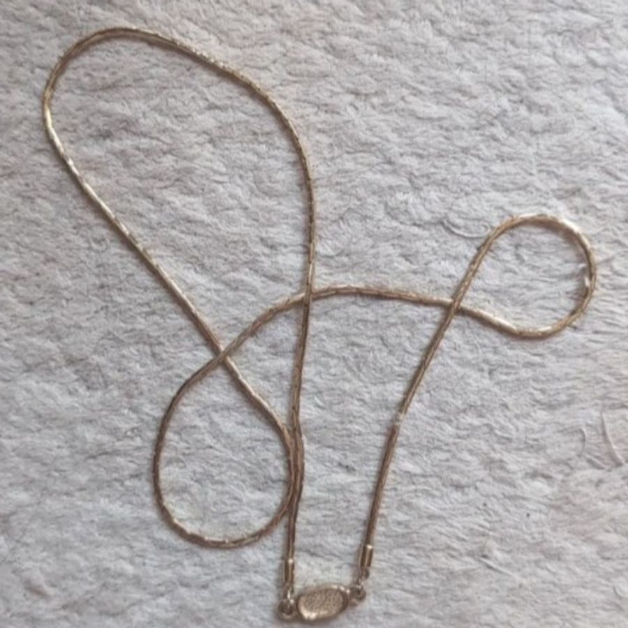gold plated vintage Dior necklace-4