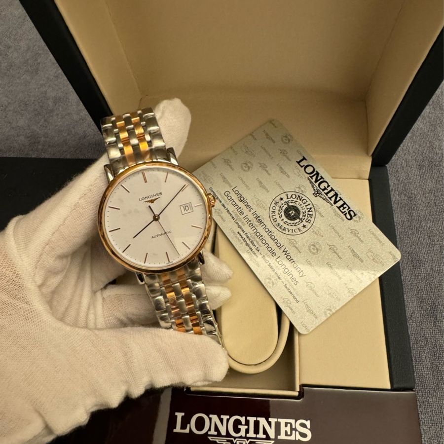 LONGINES 浪琴 律雅机械男錶 銀間金配色 L48105127-0
