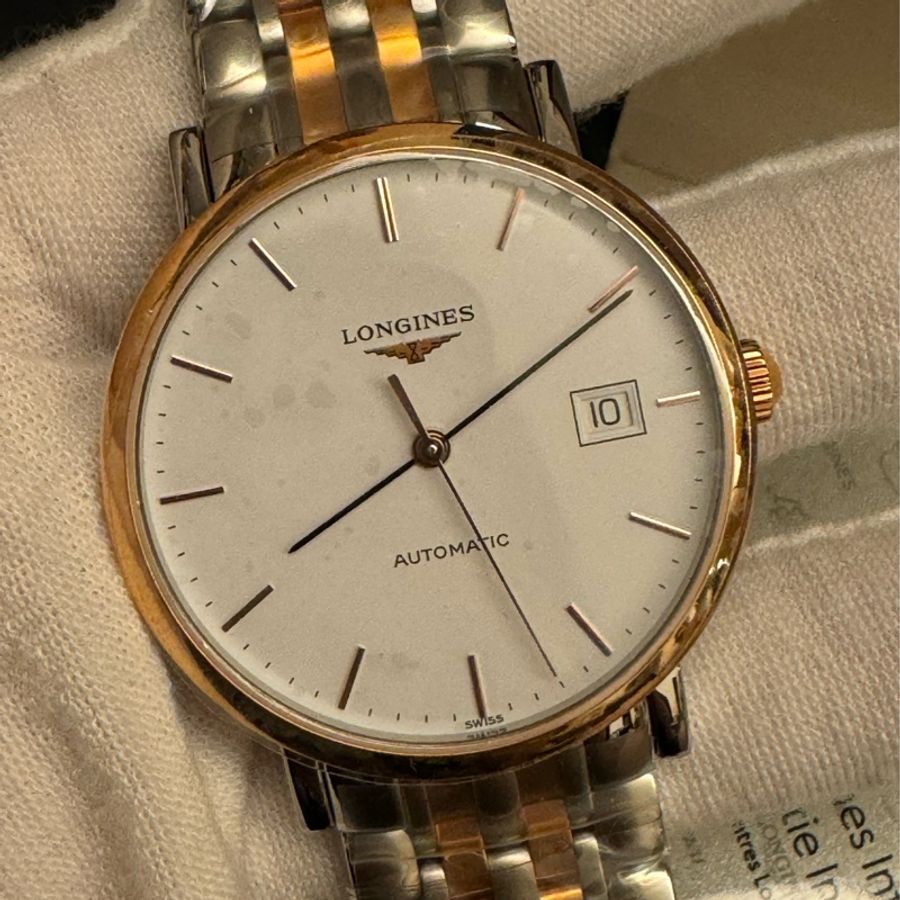 LONGINES 浪琴 律雅机械男錶 銀間金配色 L48105127-1