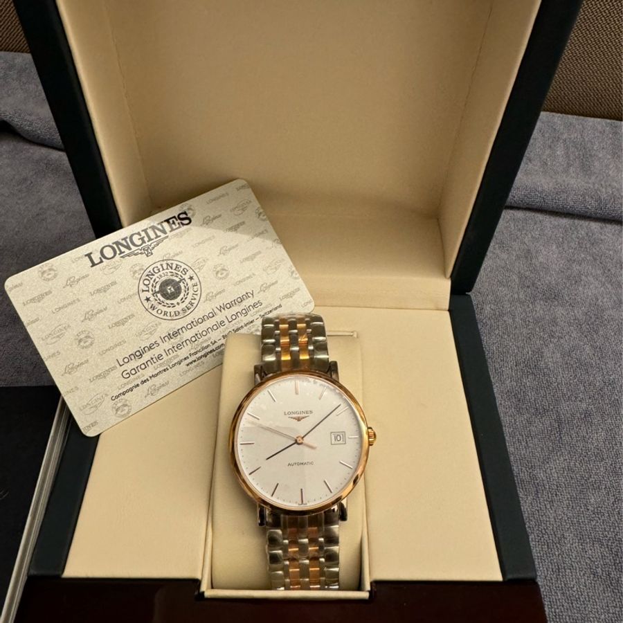 LONGINES 浪琴 律雅机械男錶 銀間金配色 L48105127-2