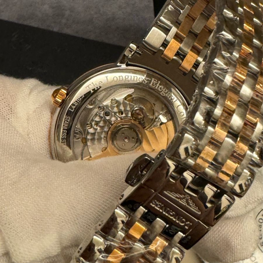 LONGINES 浪琴 律雅机械男錶 銀間金配色 L48105127-4