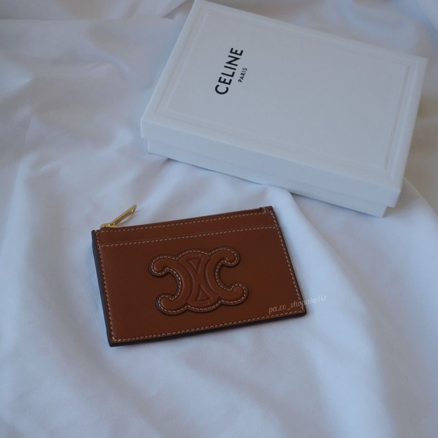 Celine 小羊皮拉鍊卡包 Zipped Card Holder 卡夾零錢包-1