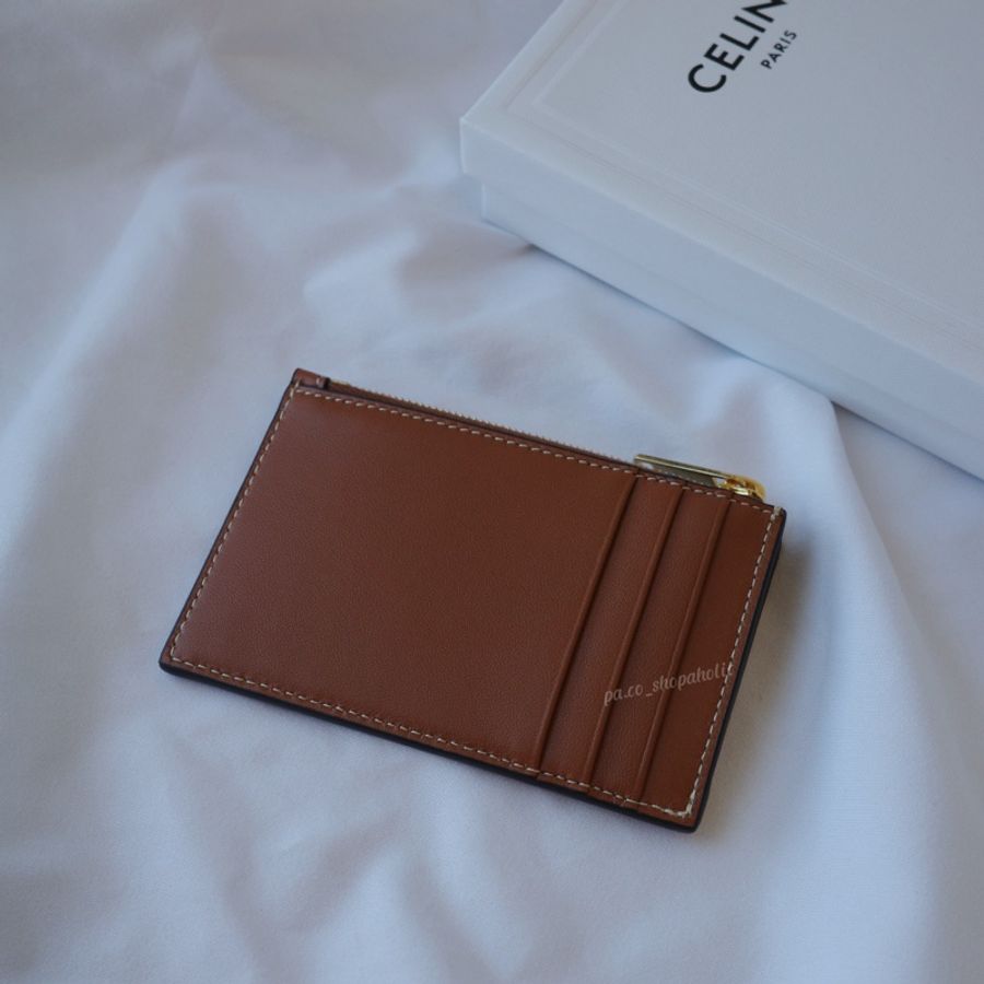 Celine 小羊皮拉鍊卡包 Zipped Card Holder 卡夾零錢包-2
