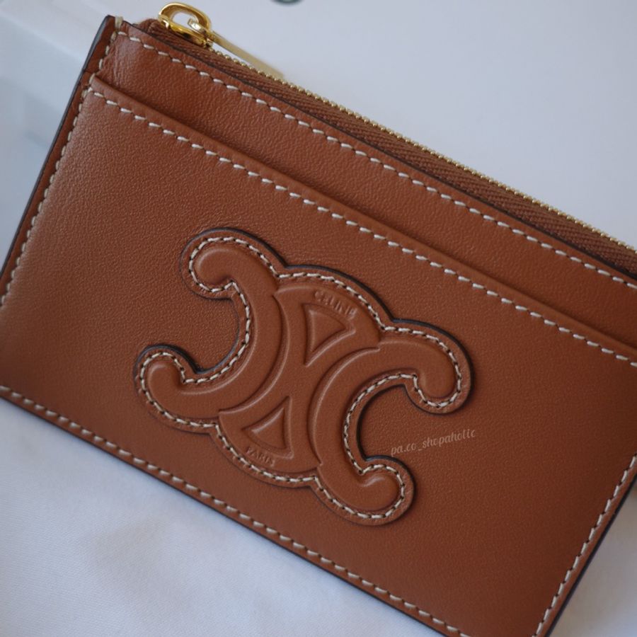 Celine 小羊皮拉鍊卡包 Zipped Card Holder 卡夾零錢包-5