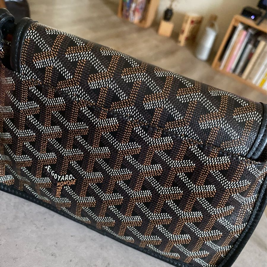 Goyard plumet 信封包Pocket Wallet 手拿包 / 斜背包 經典黑色款-6