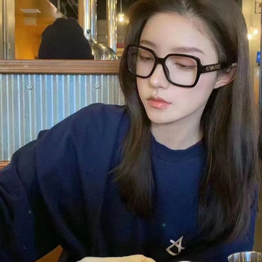 CHANEL 香奈兒 小臉素顏神器 專櫃缺貨款 黑色膠框平光眼鏡 光學眼鏡-0