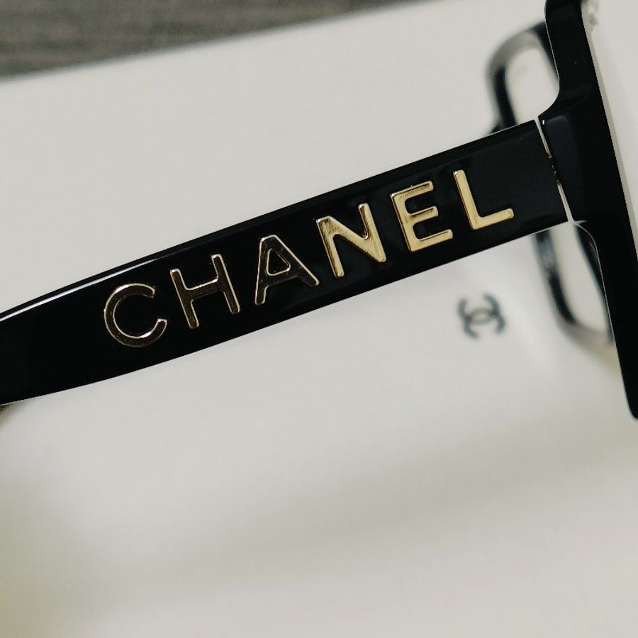CHANEL 香奈兒 小臉素顏神器 專櫃缺貨款 黑色膠框平光眼鏡 光學眼鏡-21