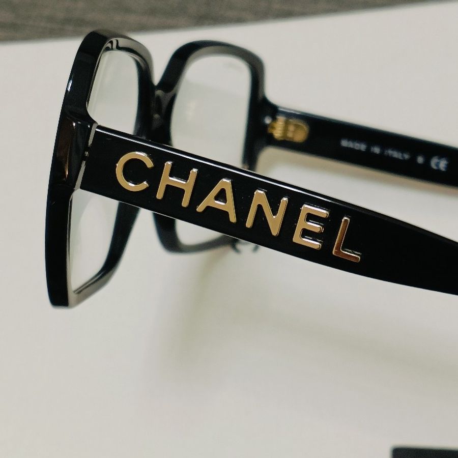 CHANEL 香奈兒 小臉素顏神器 專櫃缺貨款 黑色膠框平光眼鏡 光學眼鏡-22