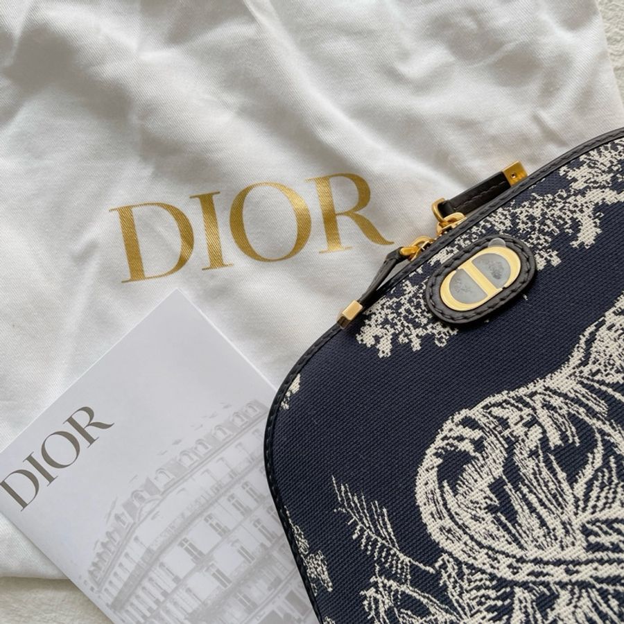 DIOR 全新 專櫃正品 老虎刺繡 化妝包 30 Montaigne-4
