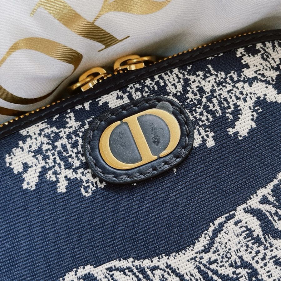 DIOR 全新 專櫃正品 老虎刺繡 化妝包 30 Montaigne-14