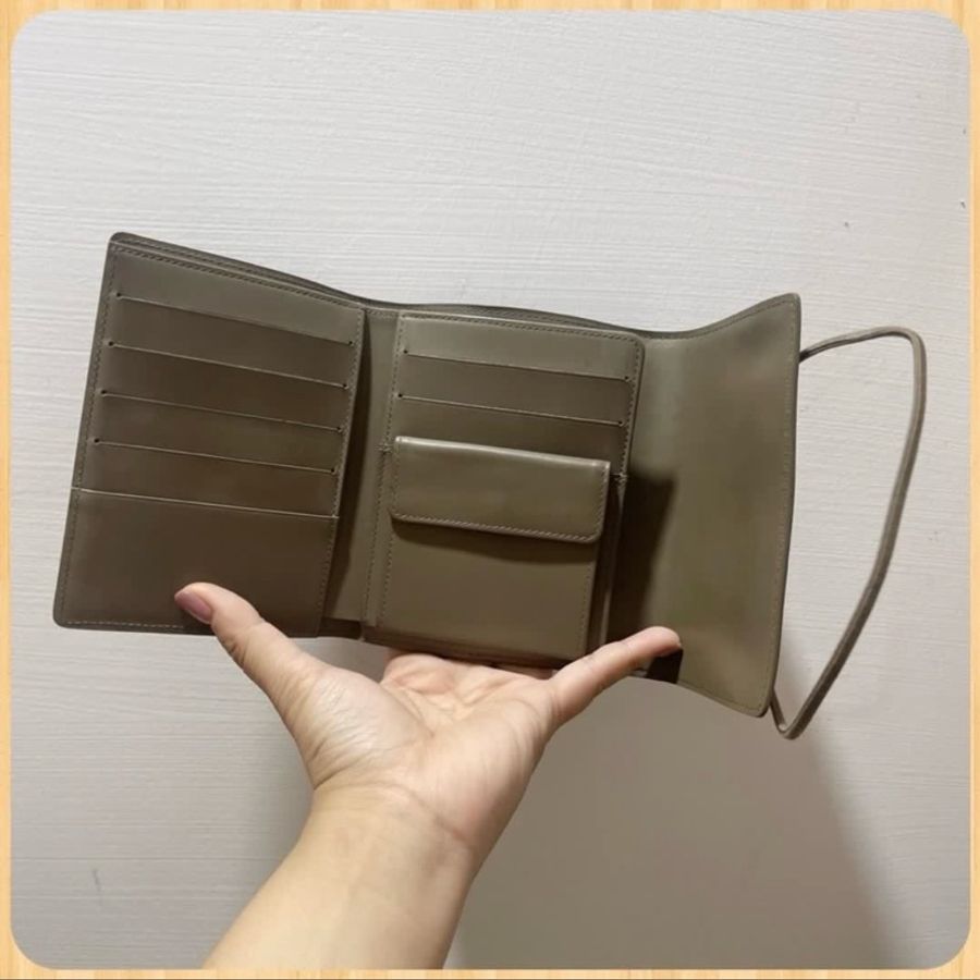 =2手=私物 LV LOUIS VUITTON EPI 紫藕色 三折中夾-1