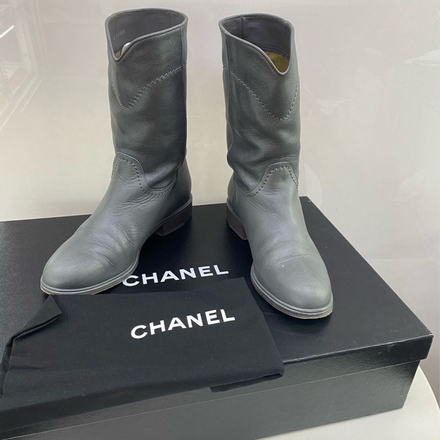 chanel Leather Boots-0