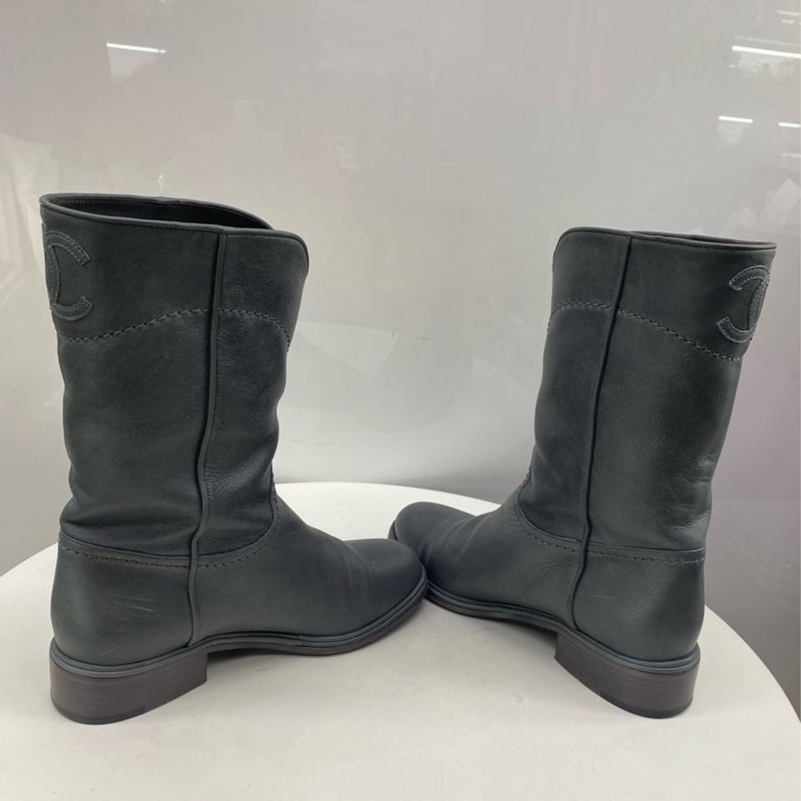 chanel Leather Boots-3