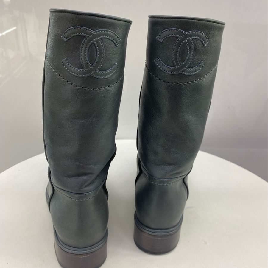 chanel Leather Boots-7