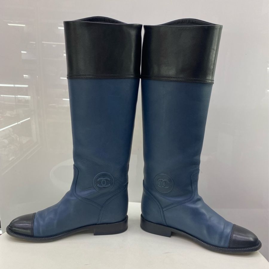 chanel Leather Long Boots-7