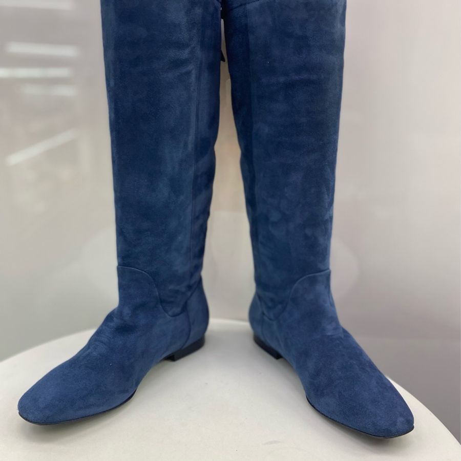 Hermès Suede Long Boots-5