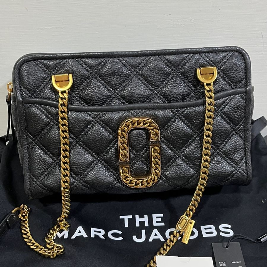 Marc jacobs 專櫃款大金釦肩背包 降價-0