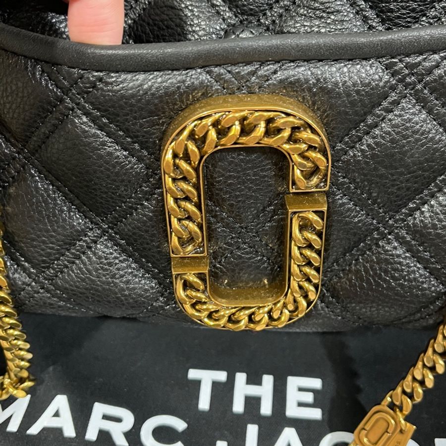 Marc jacobs 專櫃款大金釦肩背包 降價-1