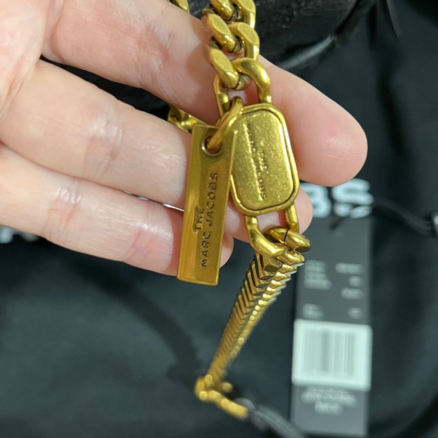 Marc jacobs 專櫃款大金釦肩背包 降價-7
