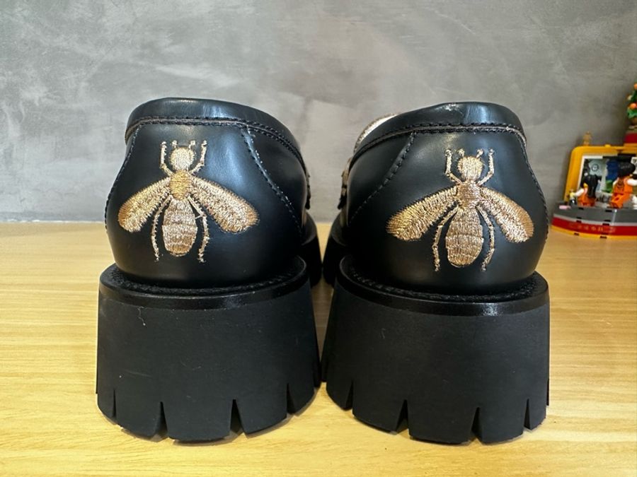 gucci 蜂蜜刺繡樂福鞋-8