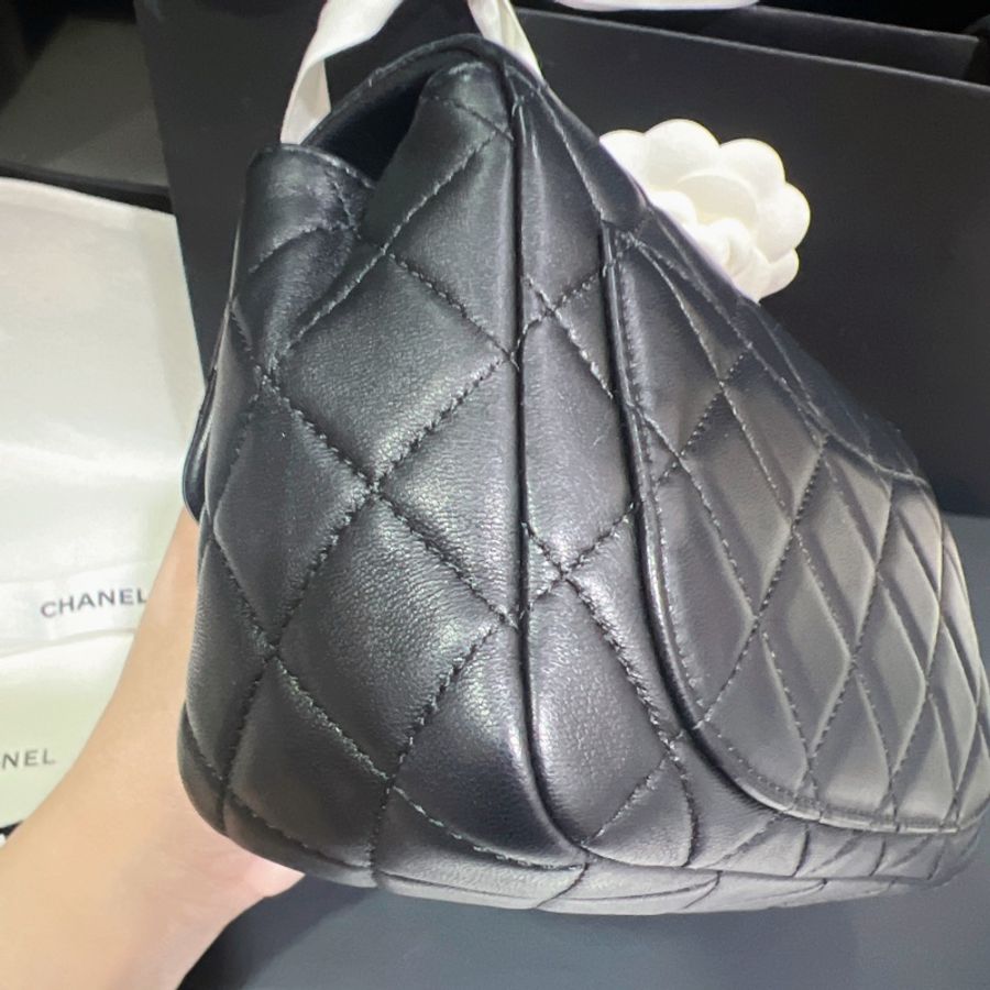 CHANEL 香奈兒 mini coco 經典爆款 黑色金球方胖 cf-12